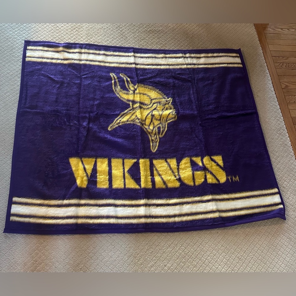 Minnesota Vikings Purple and Gold Blanket